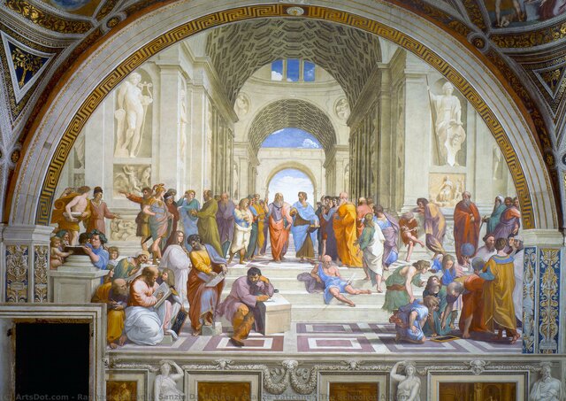 La Scuola d'Atene (Stanza della Segnatura)