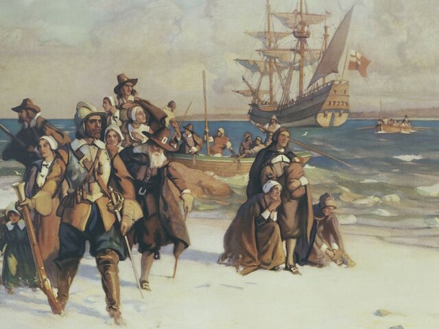 Settling of Plymouth and the Mayflower