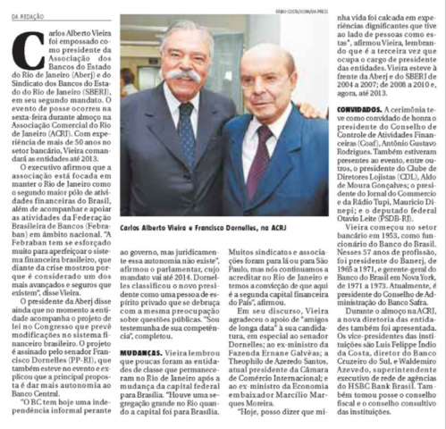 Posse de Carlos Alberto Vieira em seu segundo mandato