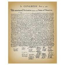 The Declaration of Independence is signed