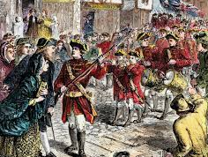 1,000's of redcoats in boston