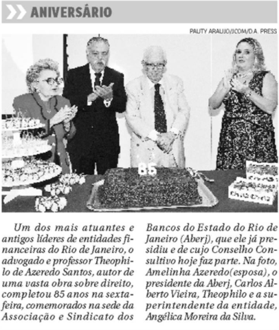 86 anos de Theóphilo de Azeredo