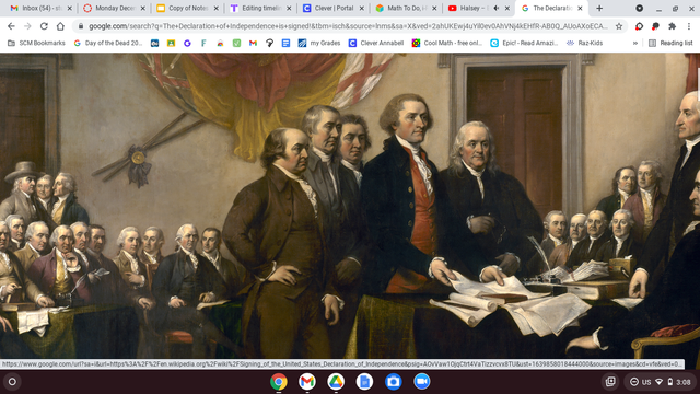 The Declaration of Independence is signed!