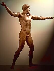 GRECIA. Dios del cabo Artemisio. Museo Arqueológico Nacional de Atenas.