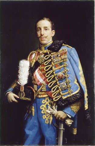 Abidca el rey Alfonso XIII