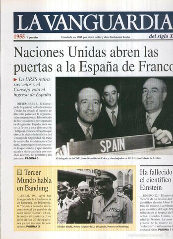 España ingresa a la ONU
