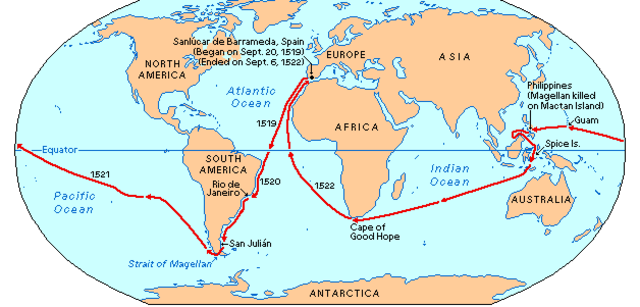 "Only the Victoria, commanded by Juan Sebastian del Cano, successfully continued its westward voyage back to Spain. The Victoria finally reached Sanlucar de Barrameda on Sept. 6, 1522, nearly three years after the voyage had begun. Only del Cano and 17 ot