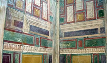 ROMA. Pintura mural en Villa Arianna (Napoles)