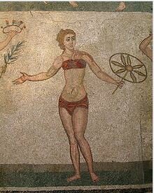 ROMA. Conjunto de mosaicos de la Villa Romana del Casale, (Sicilia)