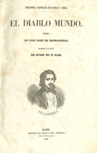 El diablo mundo, José de Espronceda