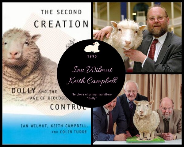 Ian Wilmut y Keith Campbell (Clonación "Dolly")