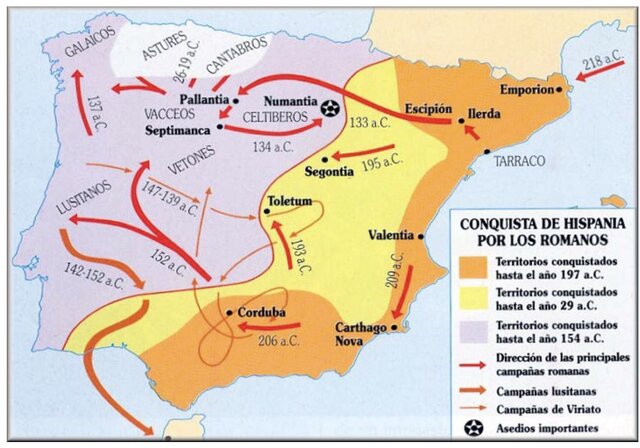 Ocupación de Hispania por los romanos
