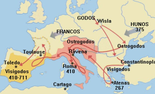 Invasion de los pueblos germánicos
