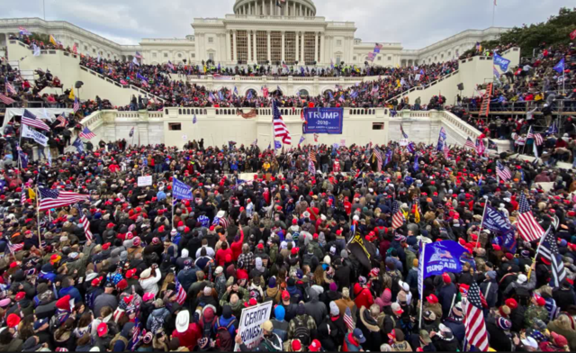 Trump Supporters storm the U.S. Capitol.