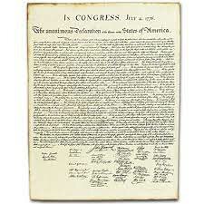 The Declaration of Independence is signed