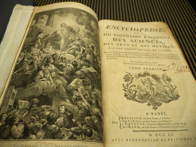 Diderot publishes the Encyclopedia