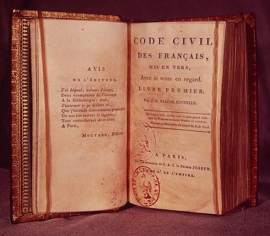 The Napoleonic Code is published