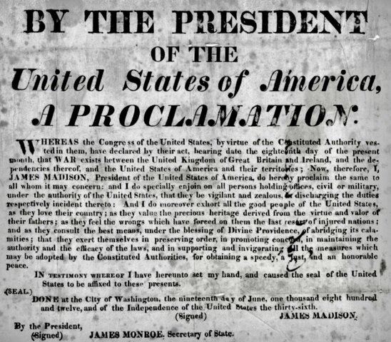 The Beginning of the War of 1812