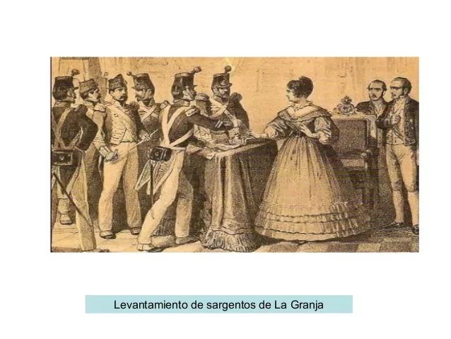 Pronunciamientos de los sargentos de La Granja. Decreto de desamortización de bienes eclesiásticos