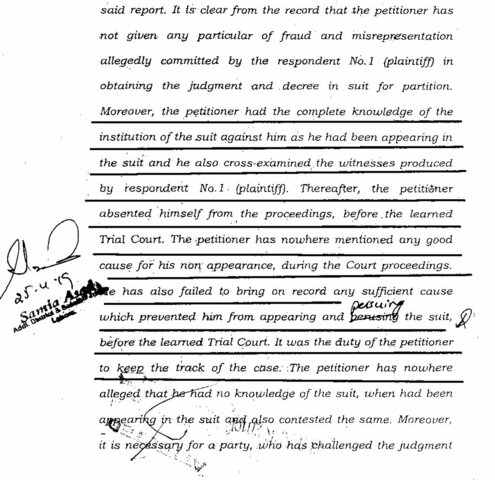 Civil Revision Dismissed, by Samia Asad, ADJ & Session Judge