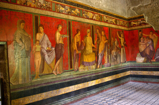 Frescos de la Villa de los Misterios, Pompeya.