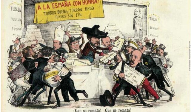 Proclama "¡Viva España con honra!"