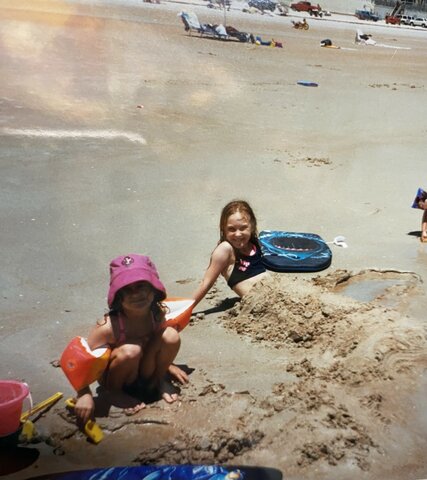 Watching mom catch a starfish