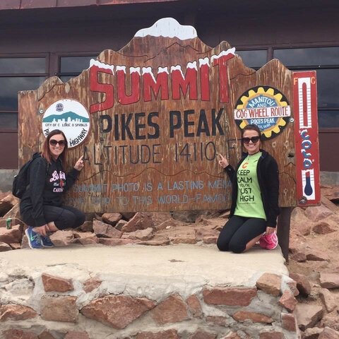 The top of Pikes Peak