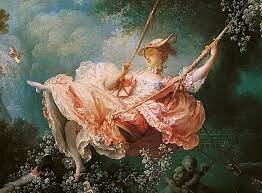 Rococo art became popular