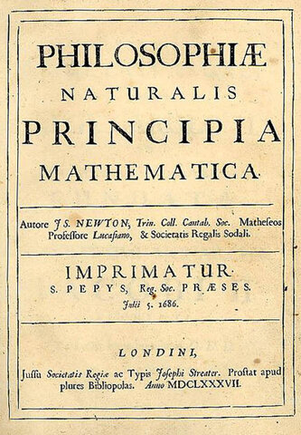 Publishing of the Principia Mathematica