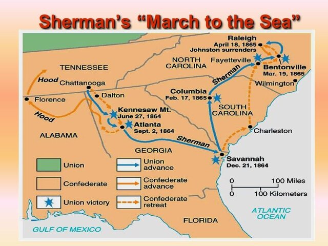 Sherman's March to the Sea completed