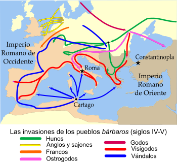 Las invasiones de los pueblos germánicos