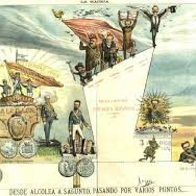 Timeline: El Sexenio Revolucionario (1868-1874): intentos democratizadores. De la Revolución al ensayo republicano.