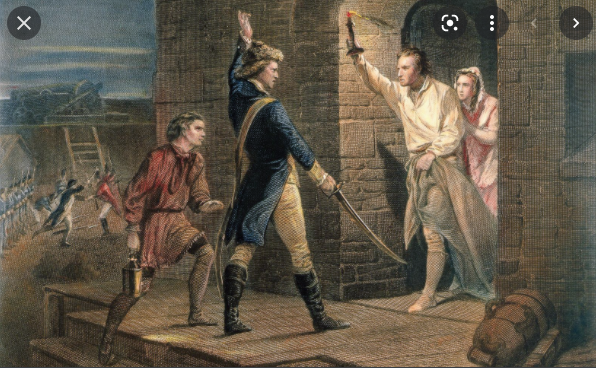Capture of fort Ticonderoga
