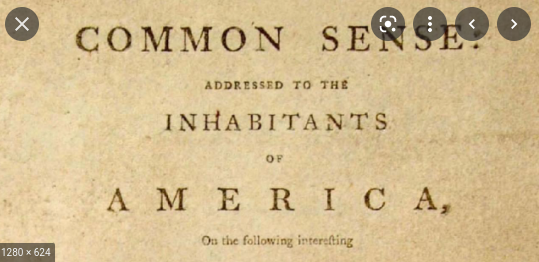 Thomas Paine published Common Sense