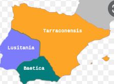 Divisió d'Hispània en dues províncies