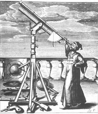 Galileo first uses the telescope