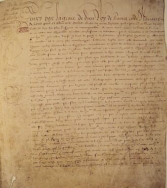 The Edict of Nantes