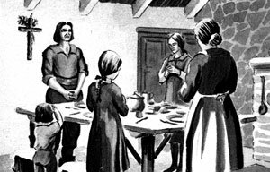 Arrivée de la famille Hébert en Nouvelle-France