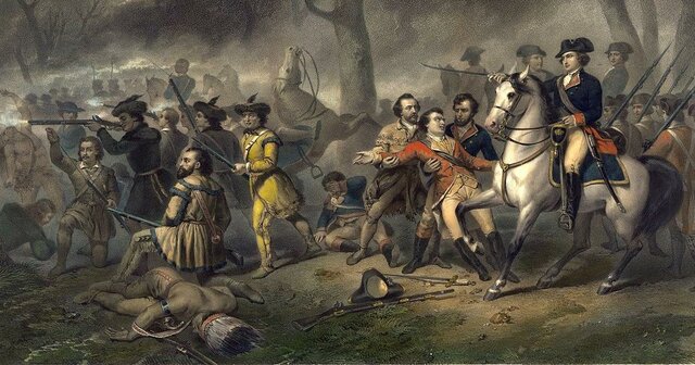 Washington Party Opens fire on French Camp