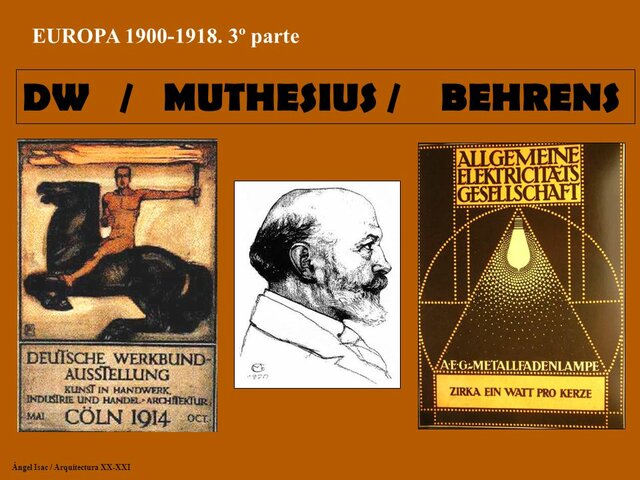 Muthesius y la Werkbund, Behrens y la A.E.G