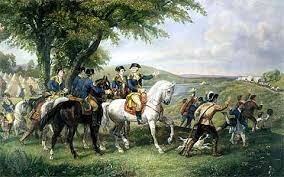 Washington arrives on outskirts of Boston with continental troops