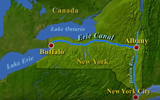 Erie Canal Construction Starts