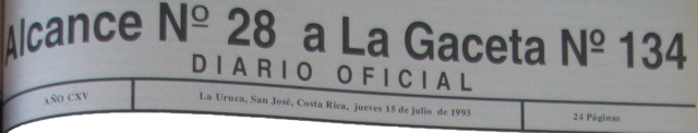 Homologación de las normas: (1) EN 45 001:1993 "Criterios generales concernientes a los organismos de acreditación de laboratorios", (2) En 45 002:1993 "Criterios generales para la evaluación de los laboratorios de ensayo", (3) NCR EN 45 001:1993 "Criteri