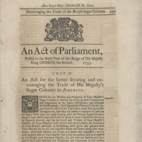 Molasses Act of 1733