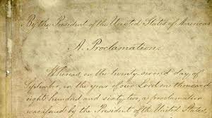 emancipation proclamation