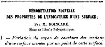First Publication