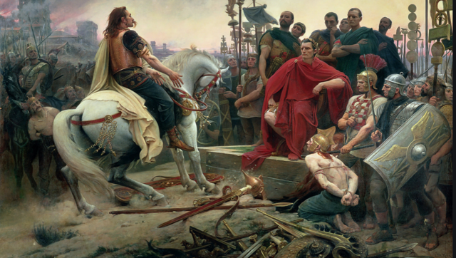 Julio César conquista la Galia y entra en Italia