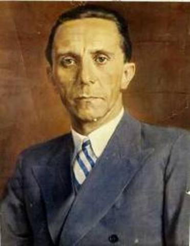 JOSEPH GOEBBELS DEMANDS RADICAL ACTION