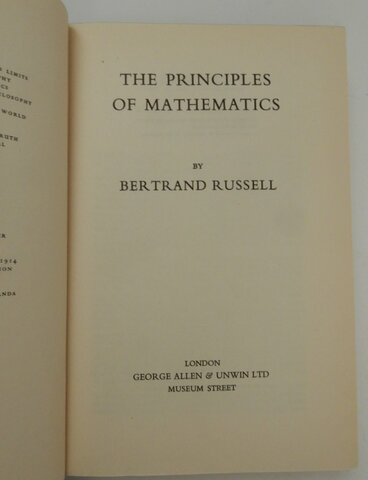 The Principles of Mathematics